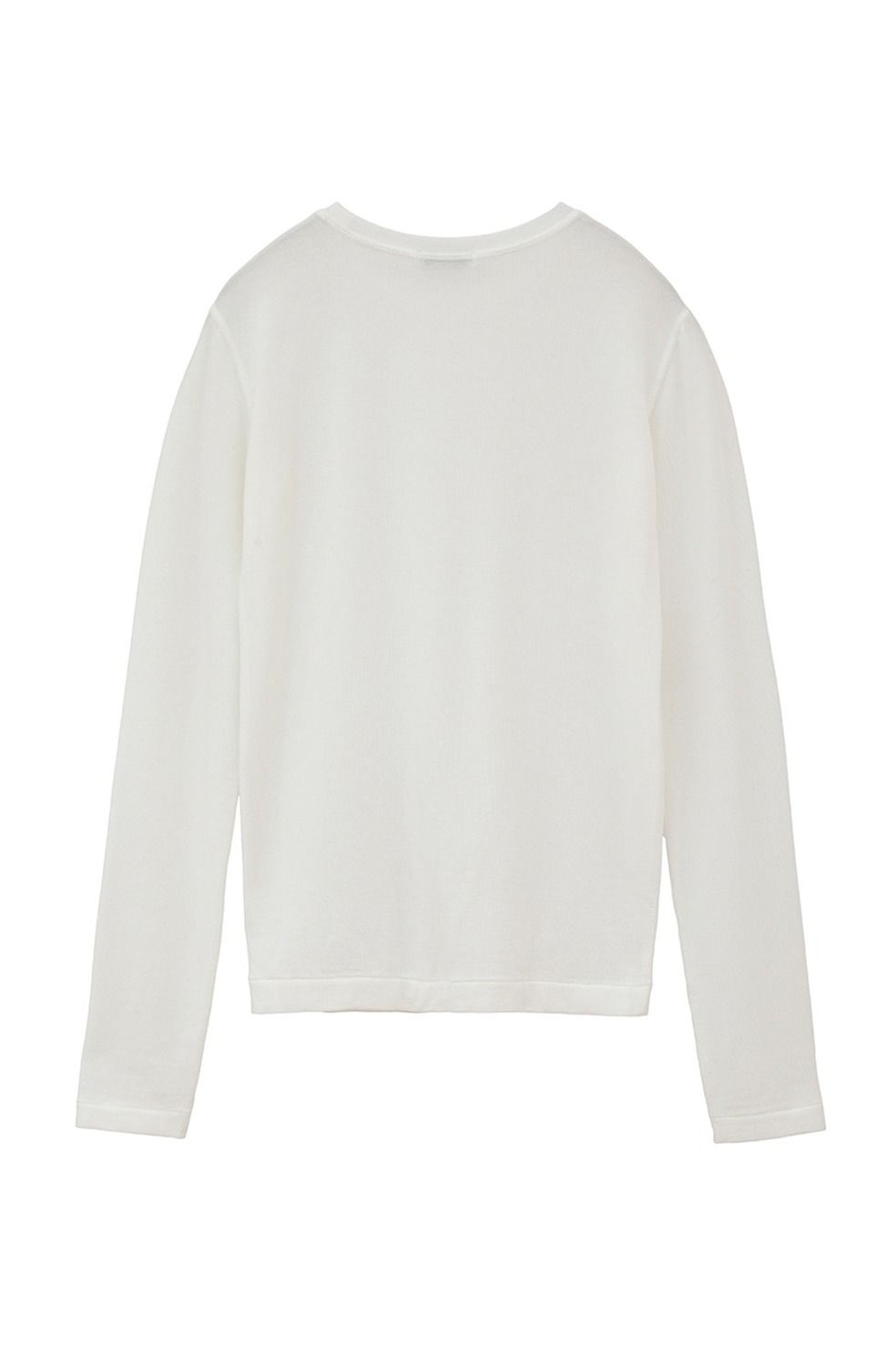 カシミア混クルーネックトップス - COMFORTABLE CREW TOPS