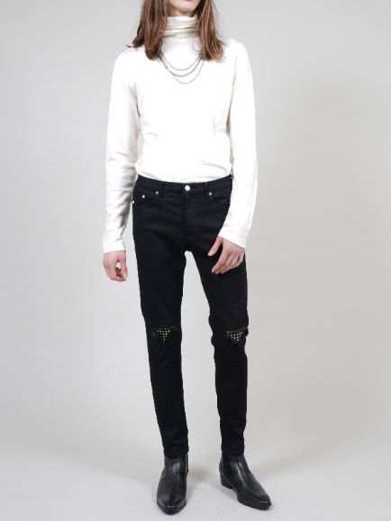 ウォッシャブルウールタートルネックプルオーバー - CREAM