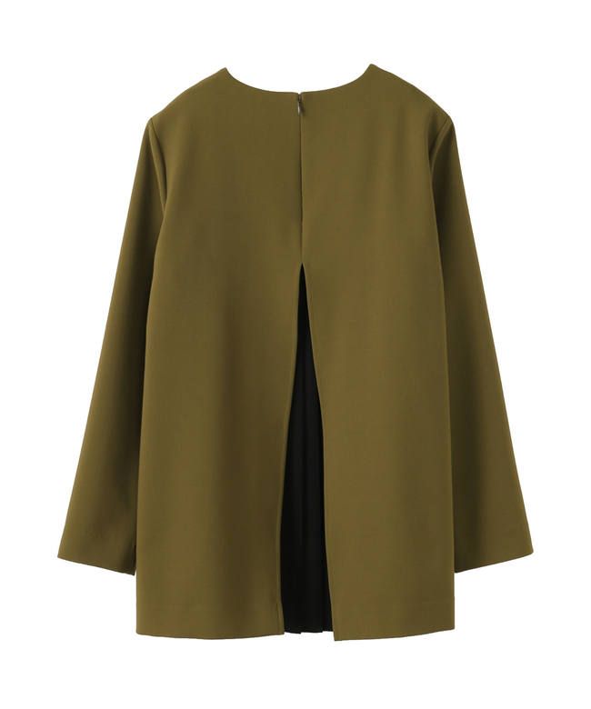 バックプリーツレイヤードトップス KHAKI