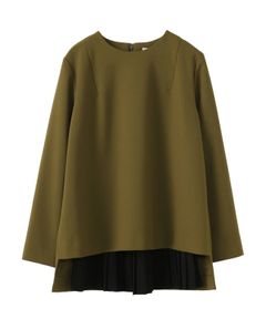 バックプリーツレイヤードトップス KHAKI