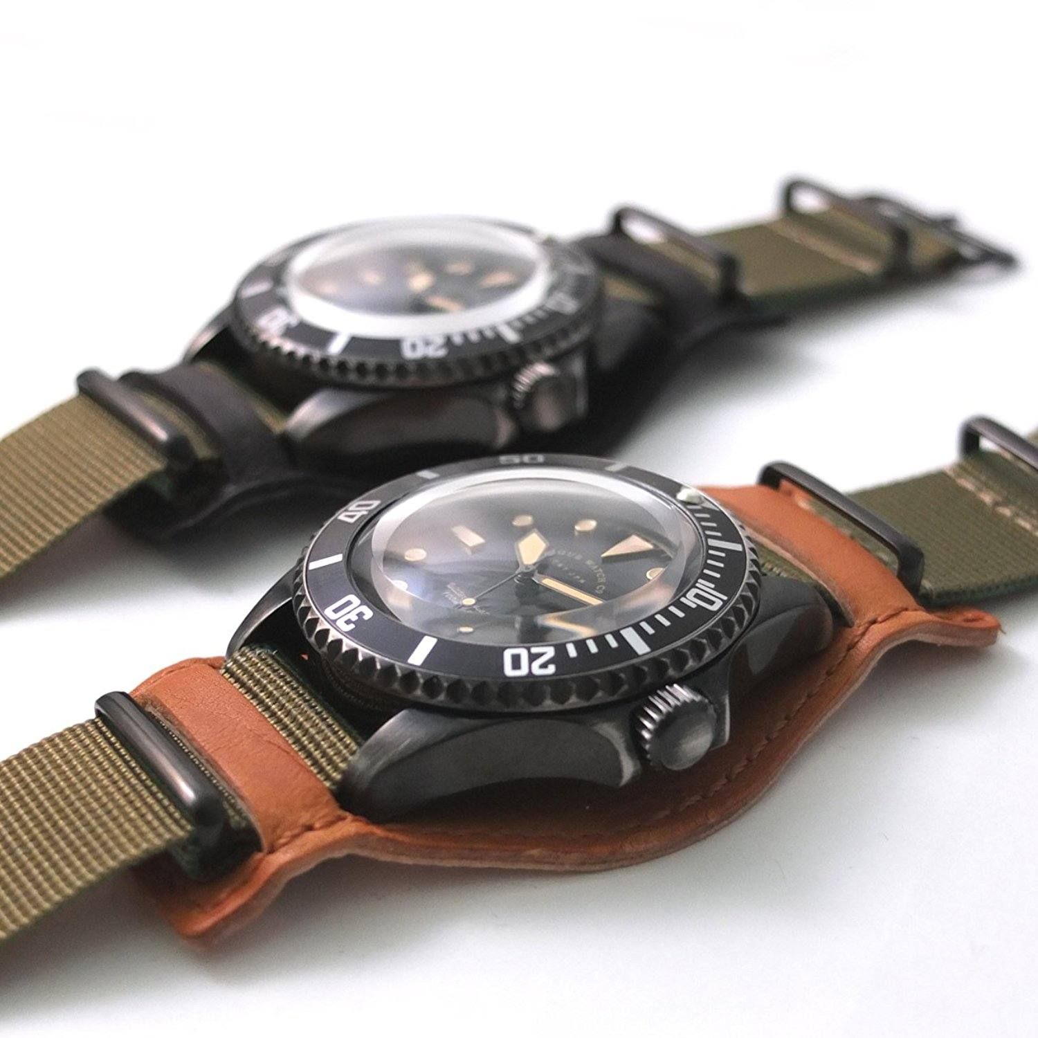 VAGUE WATCH CO. - BLKSUB - GUIDI MILITARY BASE - Natural | ADDICT WEB SHOP