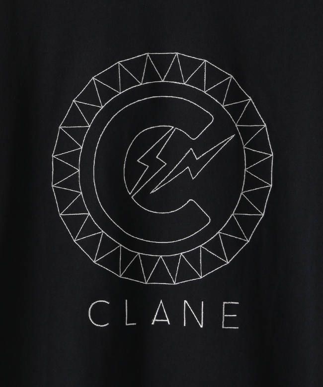 CLANE/FRAGMENT PROJECT 刺繍Tシャツ BLACK