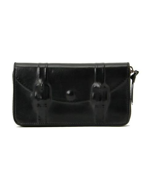 炙り出し長財布 - インビジブル ロングウォレット - BLACK×BLACK