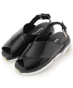 ORPHIC×CLANE ‐クロスデザインサンダル BLACK