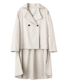 バッグロングフレアコート - BACK LONG FLARE COAT
