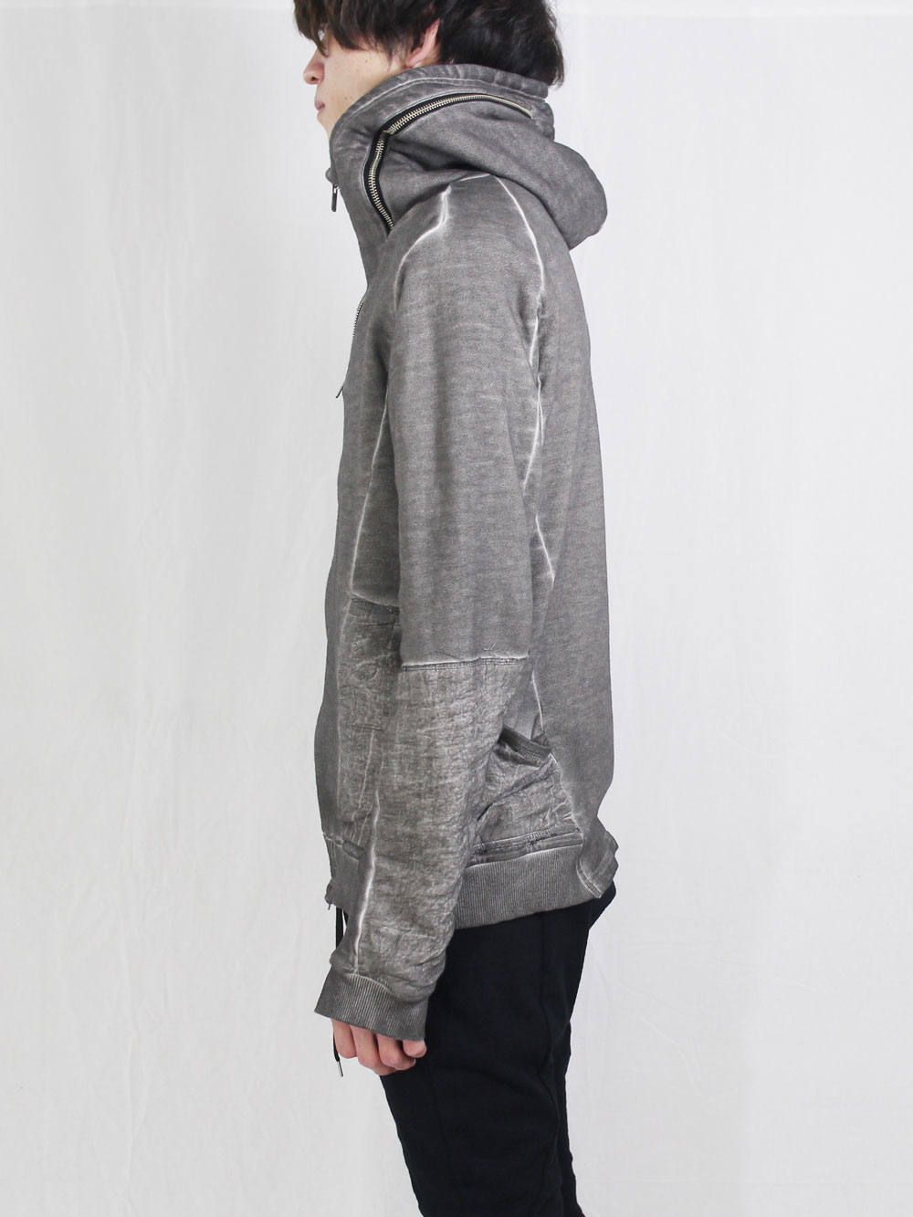 コールドダイパーカー - Cold dyed Hoodie Grey