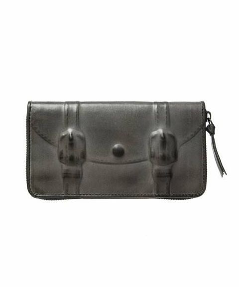 炙り出し長財布 BLACK