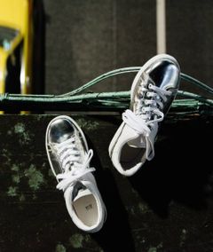 ハイブリットスニーカー - SILVER×WHITE