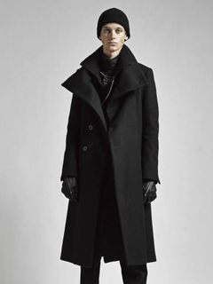 The Viridi-anne 17-18AW - Melton High Neck Long Coat STYLE