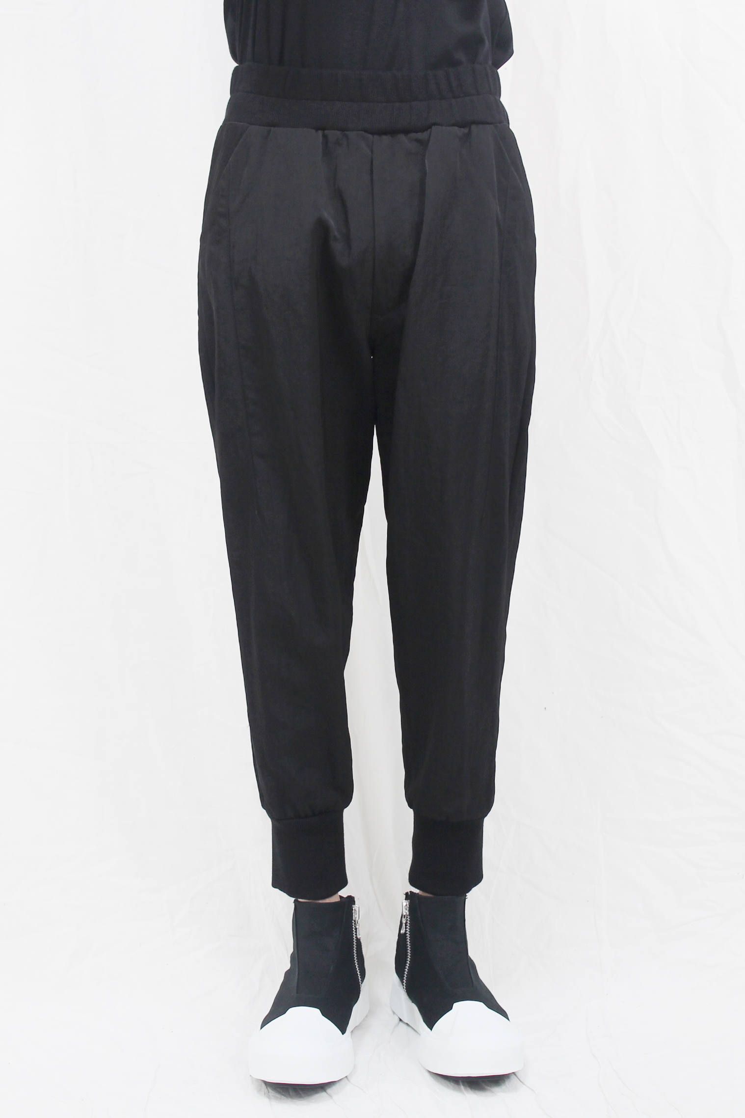 テーパードイージーパンツ - TAPERED EASY PANTS - Black - 1 (S)