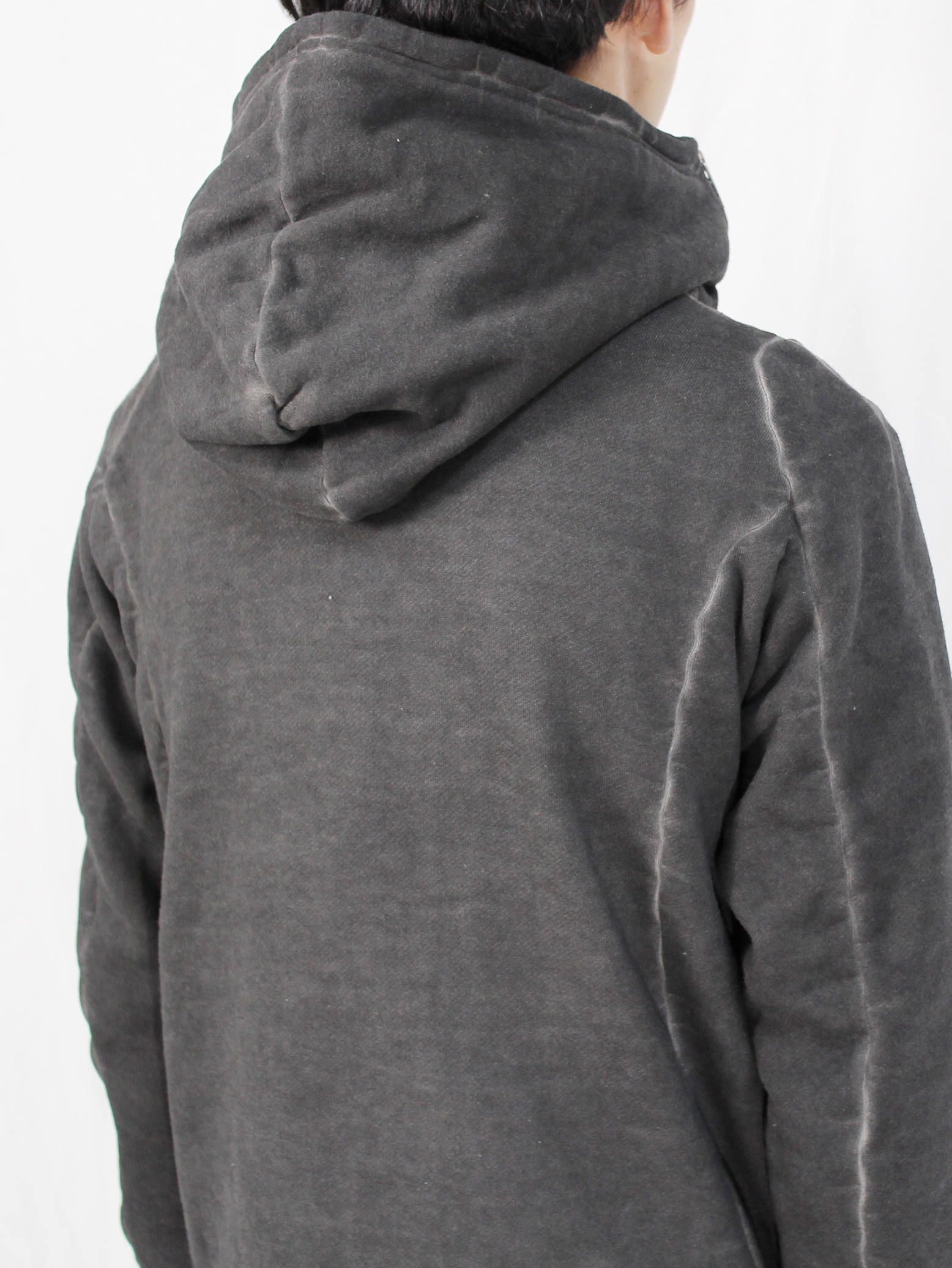 コールドダイジップアップパーカー - Cold Dye Zip Up Parka - Black
