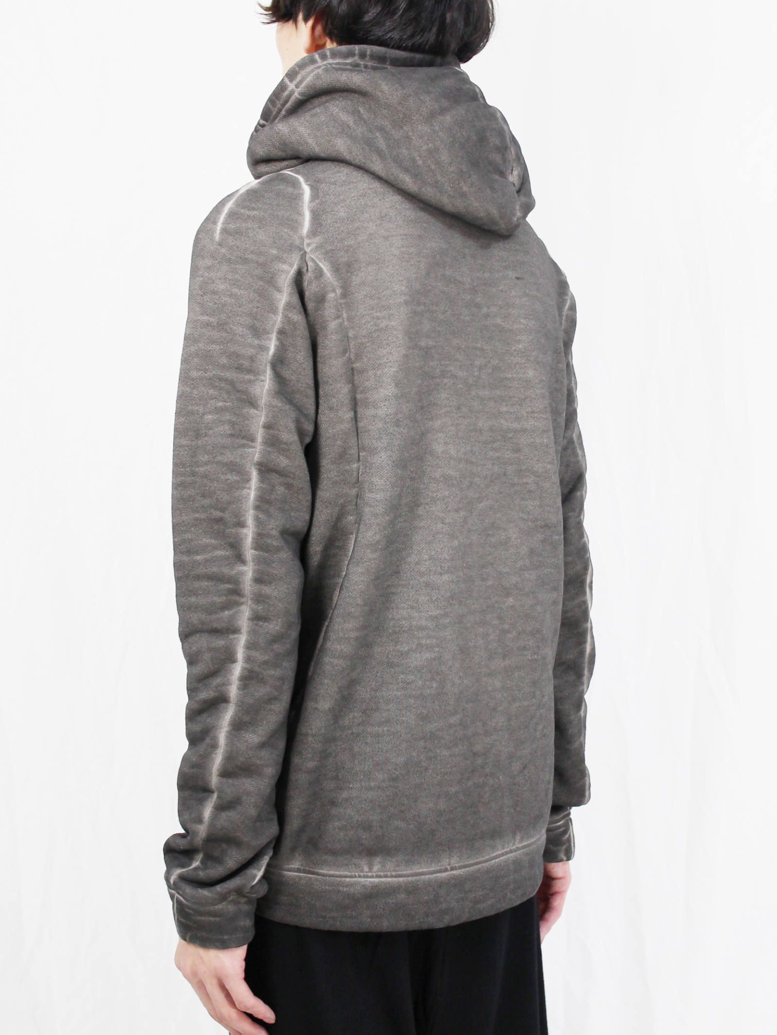 コールドダイジップアップパーカー - Cold Dye Zip Up Parka - Grey