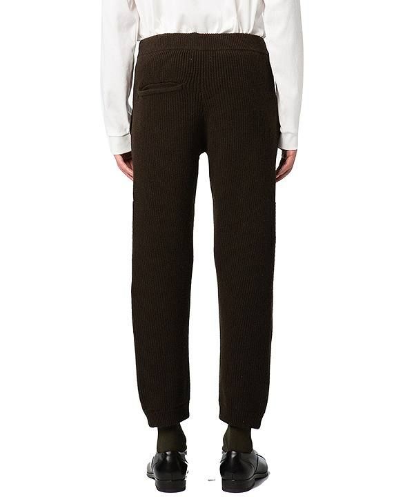 リブニットパンツ - RIB KNIT PANTS - BLACK