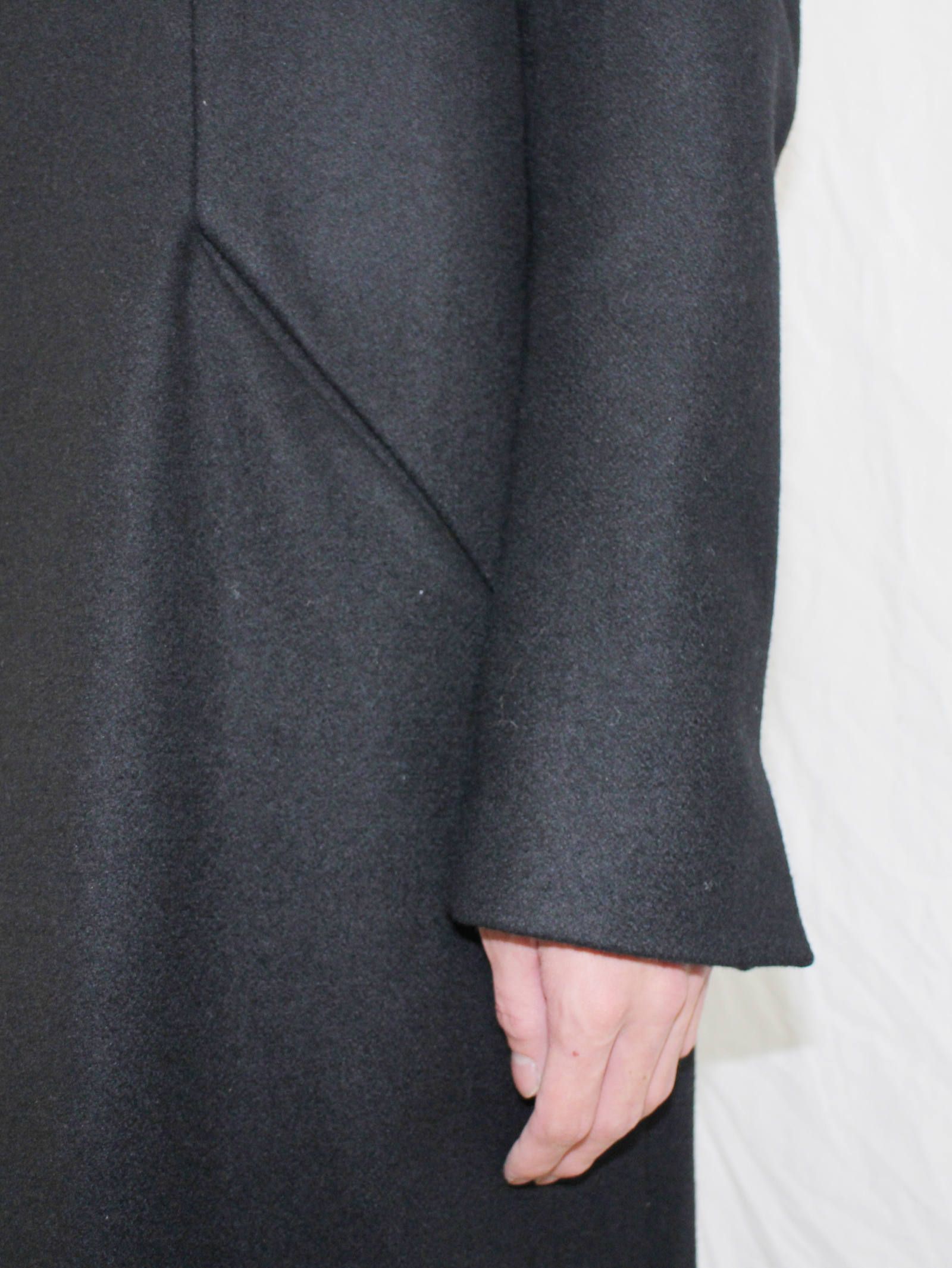 ハイネックメルトンコートロング - Melton High Neck Long Coat