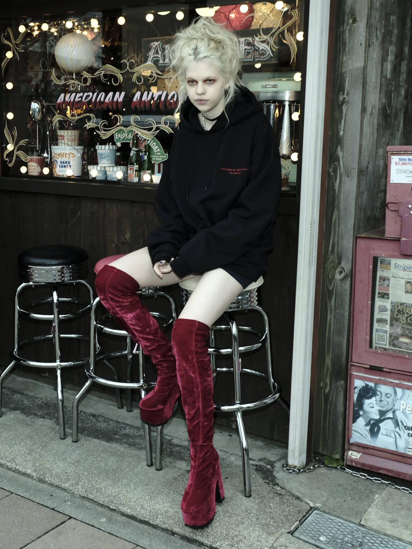 ビッグフーディー - BIG HOODIE / BLK