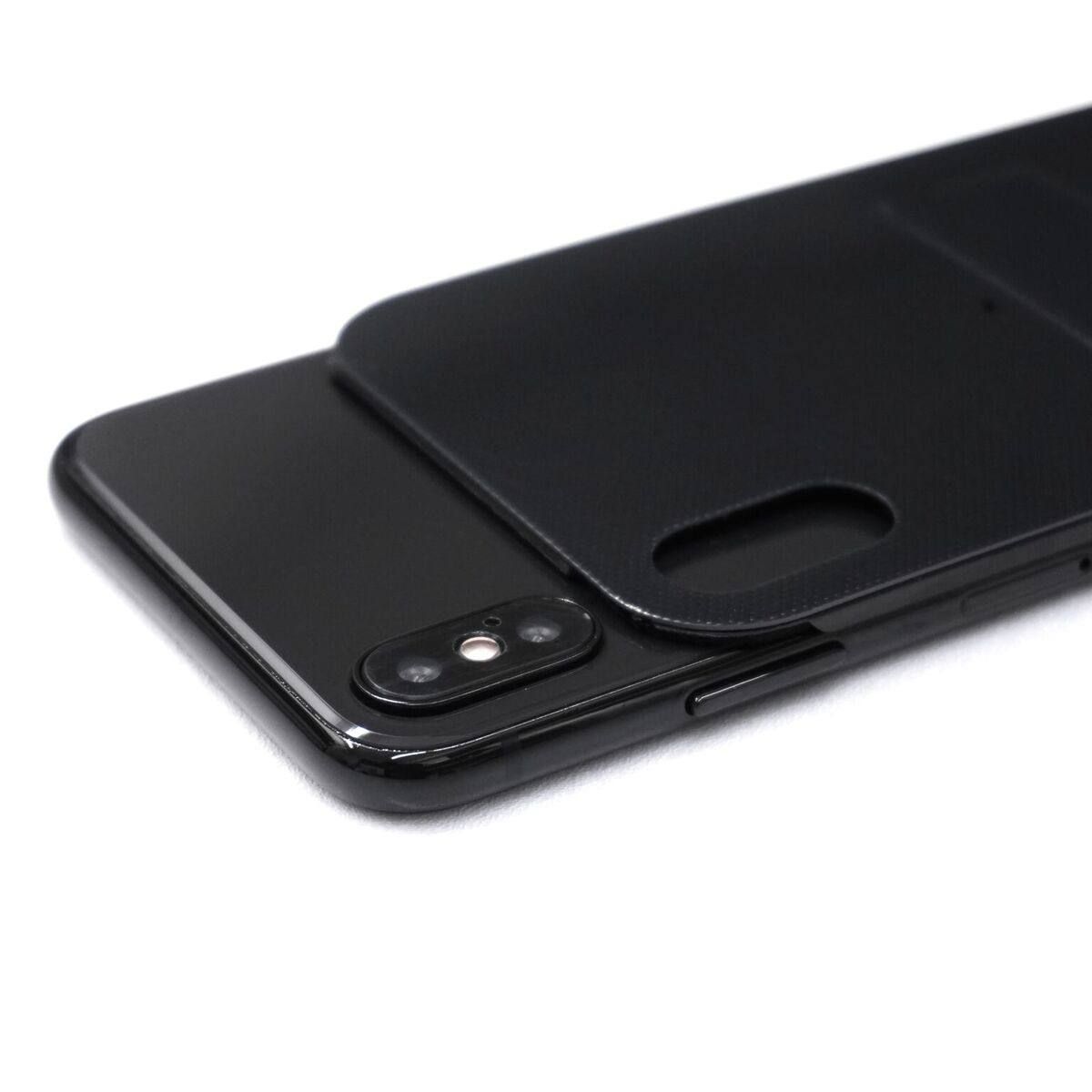 アイフォンXケース - iPhone X CASE -FLAP X BLACK OUT