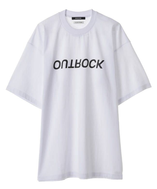 CLANE×MINEDENIM OUTROCK TEE - WHITE