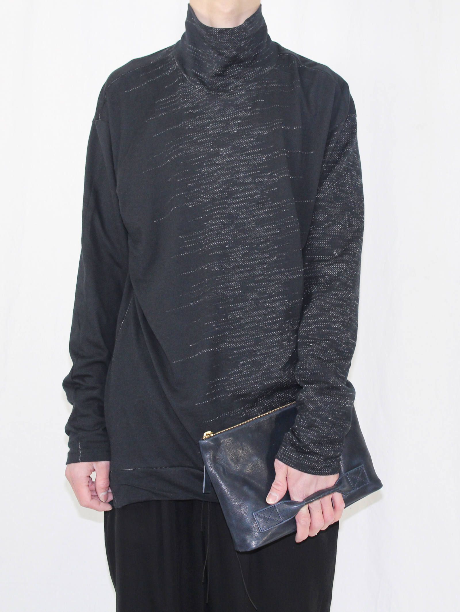スモールクラッチバッグ - 4handle file MID - D/NAVY