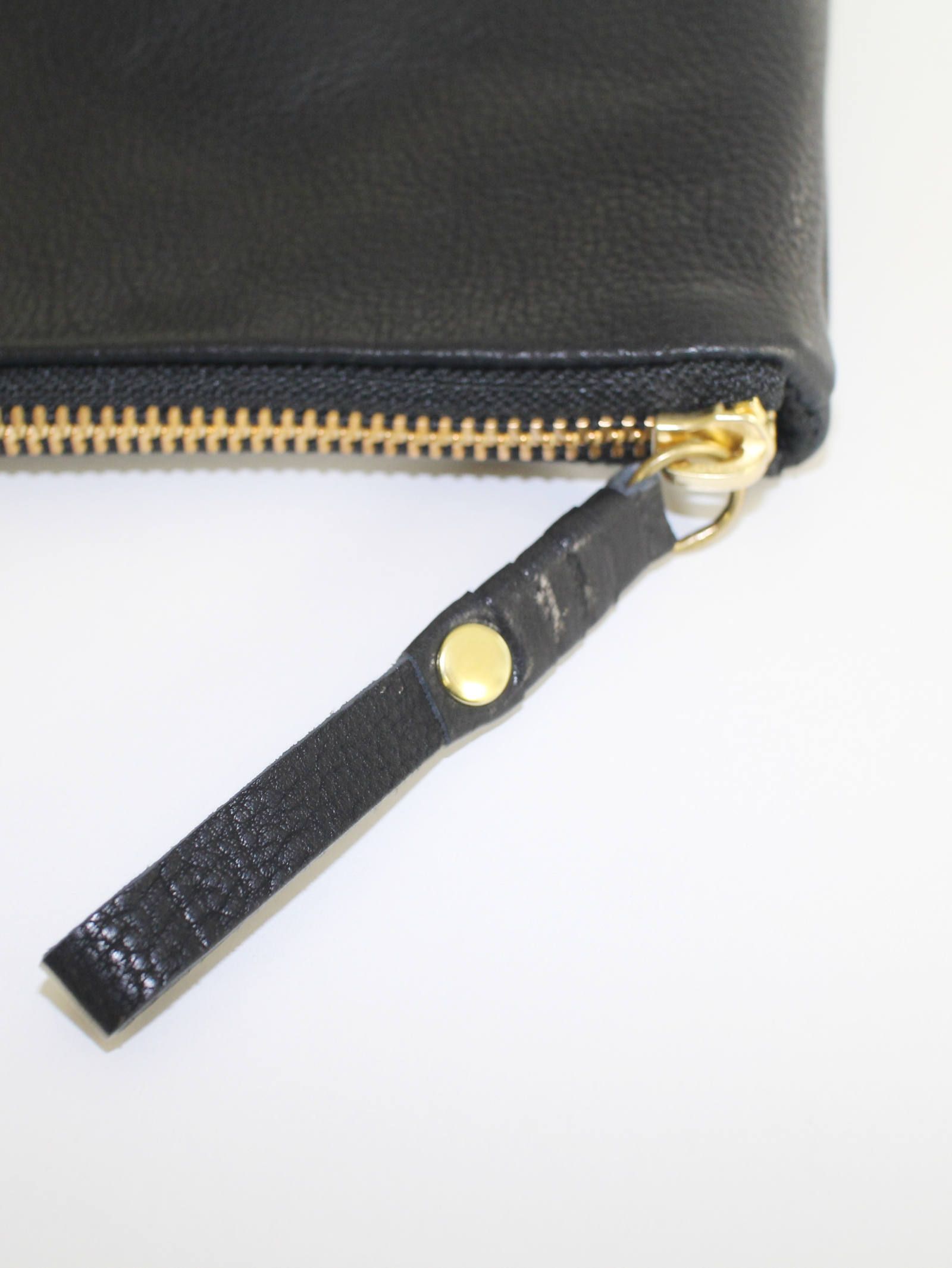 スモールクラッチバッグ - 4handle file MID - BLACK