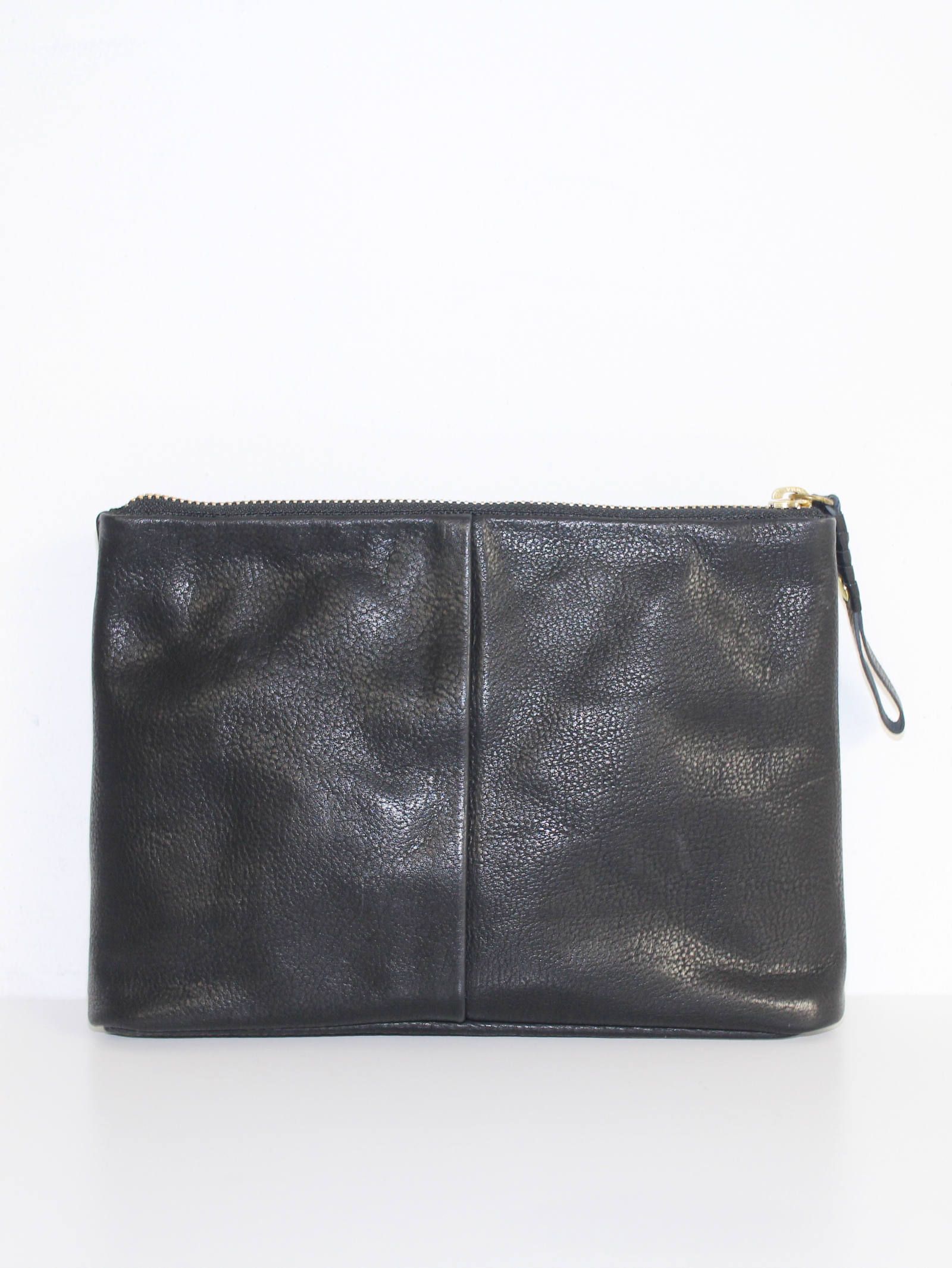 スモールクラッチバッグ - 4handle file MID - BLACK