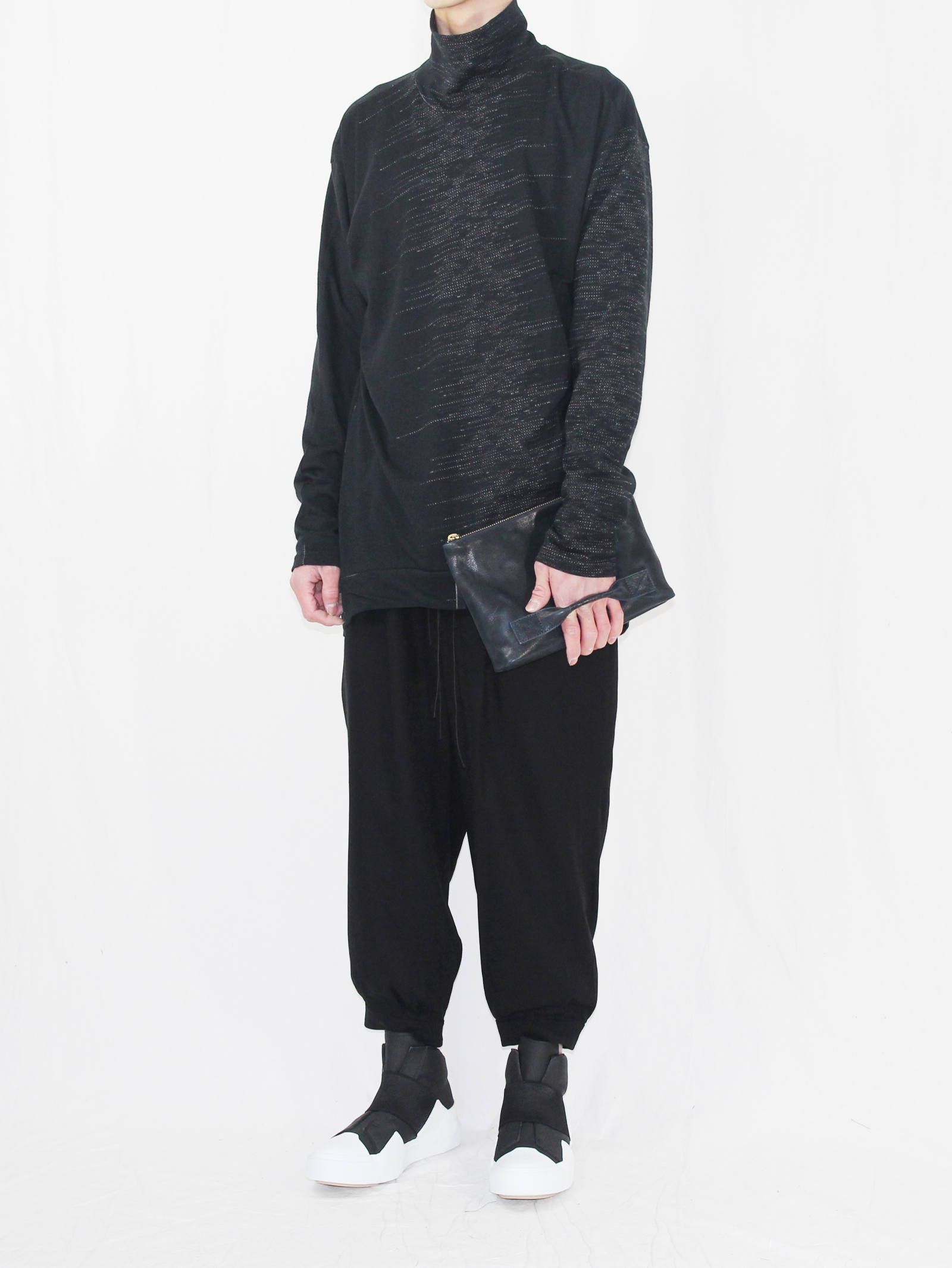 スモールクラッチバッグ - 4handle file MID - D/NAVY