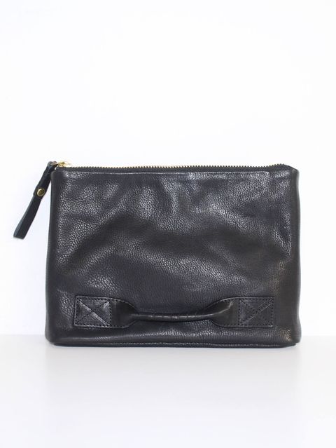 スモールクラッチバッグ - 4handle file MID - BLACK
