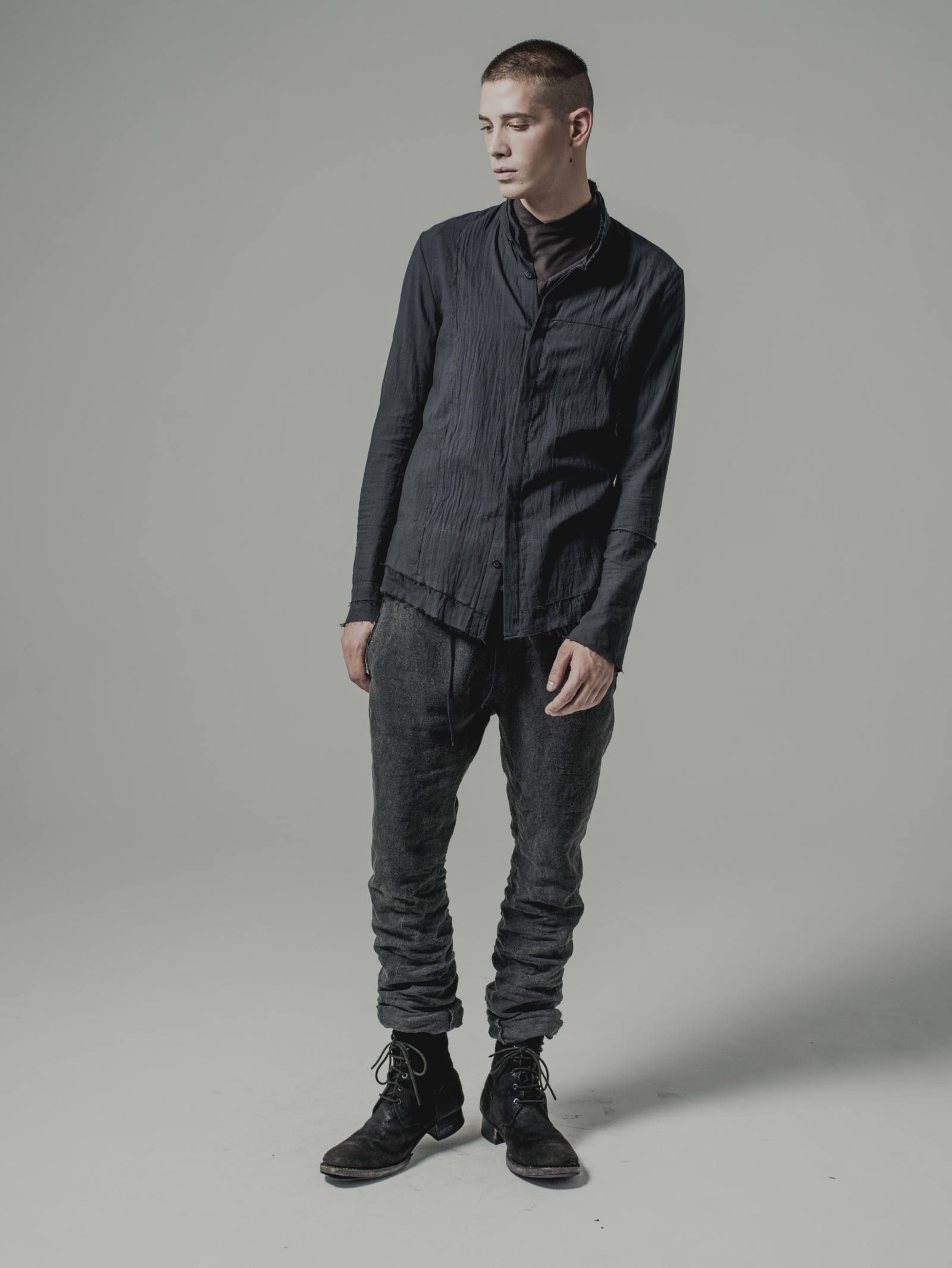 シルクコットンカットオフシャツ - Silk Cotton Cut Off Shirt