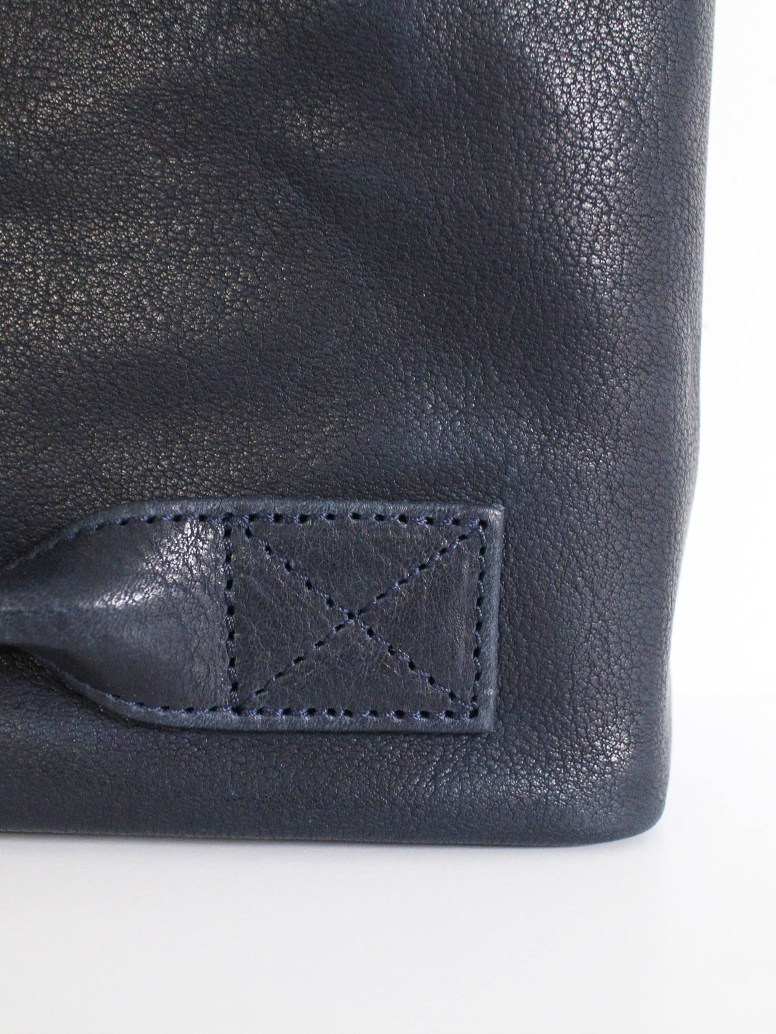 スモールクラッチバッグ - 4handle file MID - D/NAVY