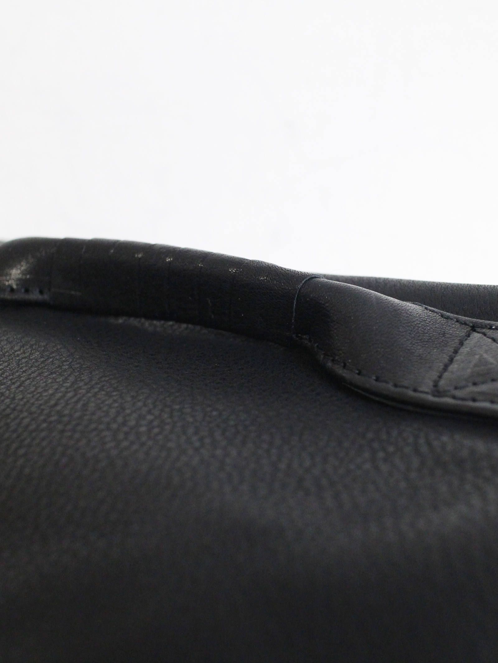スモールクラッチバッグ - 4handle file MID - BLACK