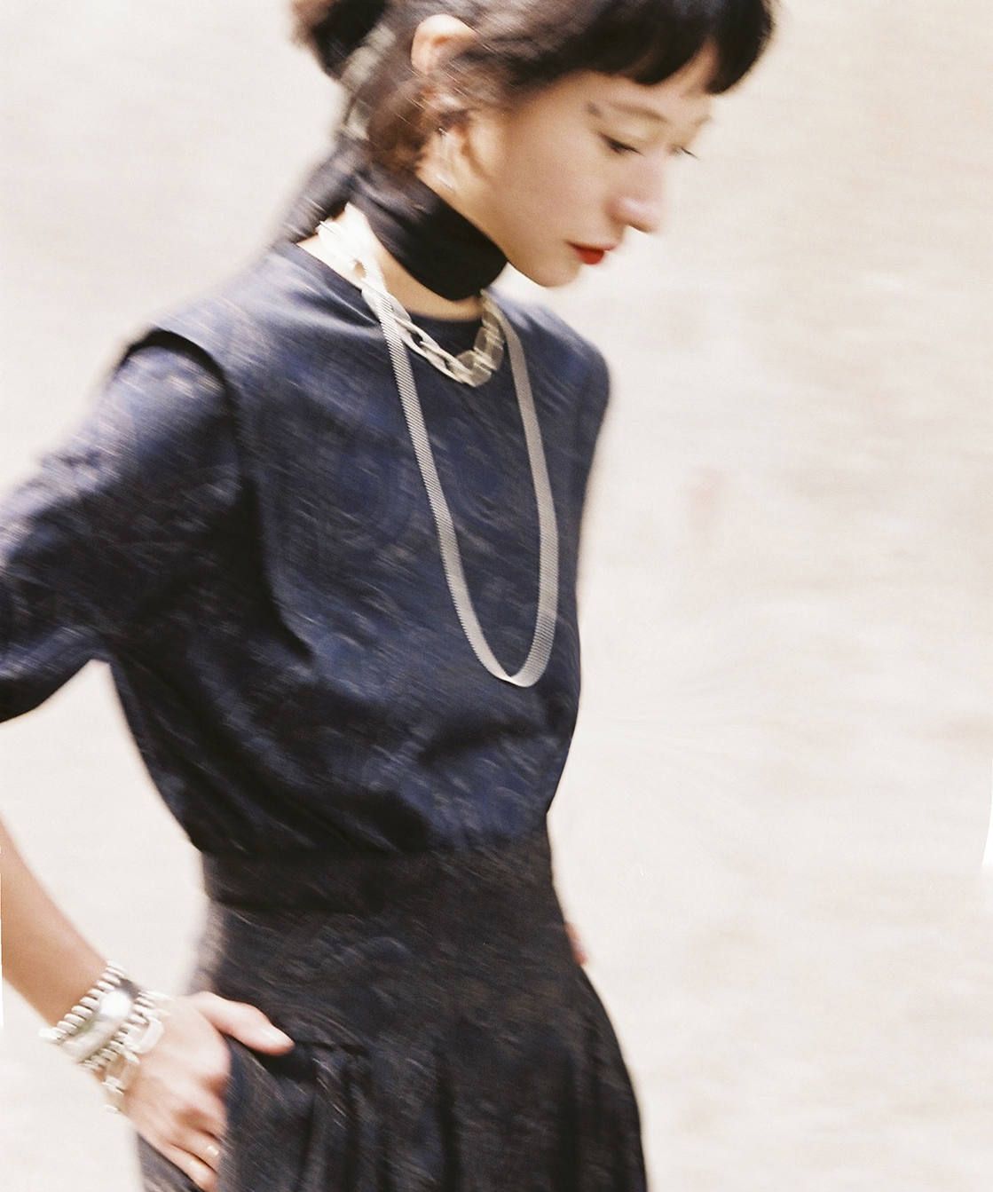 スカーフチョーカー - SCARF CHOKER  - BROWN