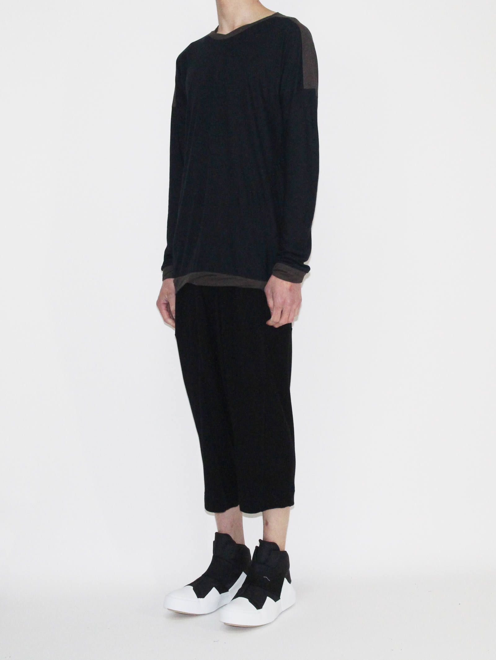 ツイストドルマンロングスリーブカットソー - Twisted Dolman Long Sleeve T- Shirt