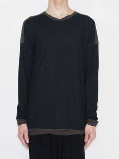 ツイストドルマンロングスリーブカットソー - Twisted Dolman Long Sleeve T- Shirt