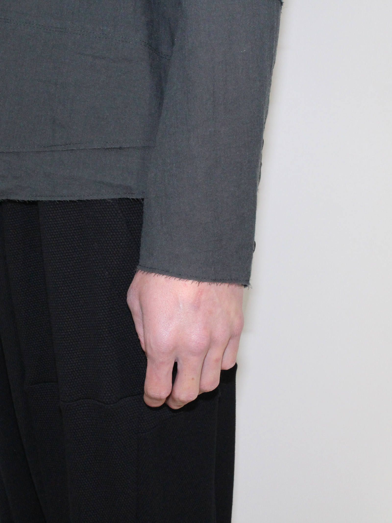 シルクコットンカットオフシャツ - Silk Cotton Cut Off Shirt
