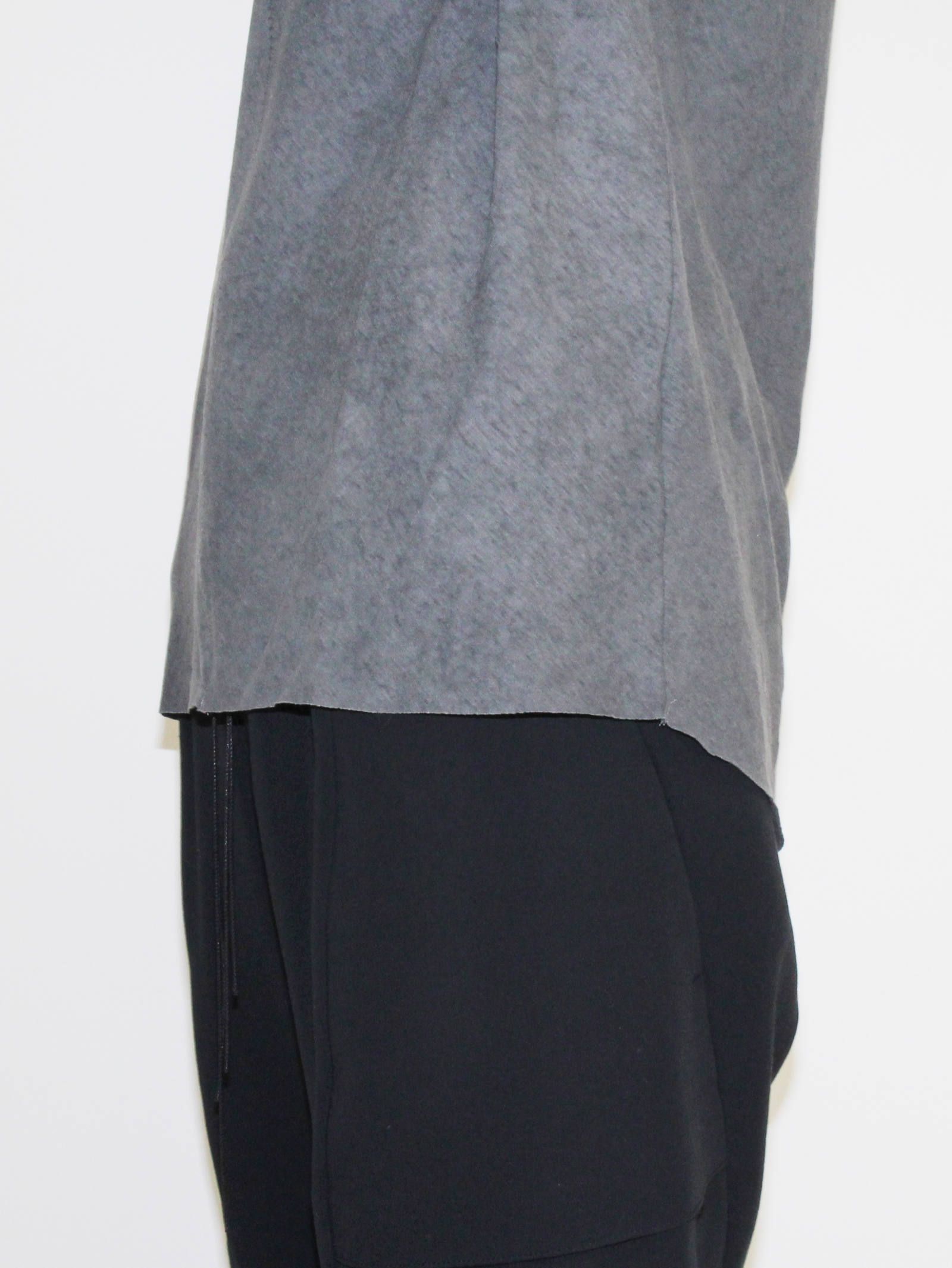 コールドダイTシャツ - High Twist Cotton Cold Dye Cut Off Half Sleeve T-Shirt