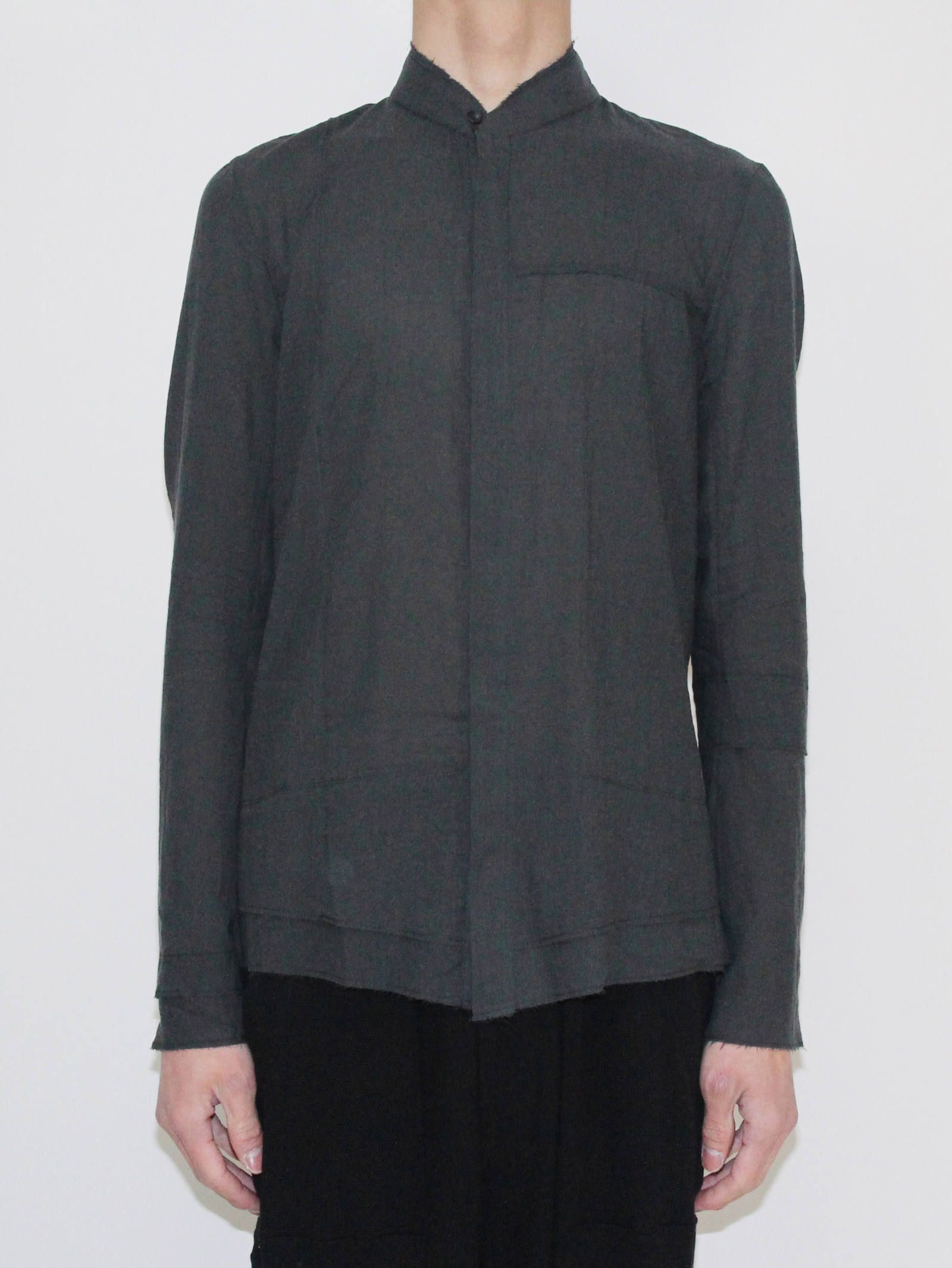 シルクコットンカットオフシャツ - Silk Cotton Cut Off Shirt