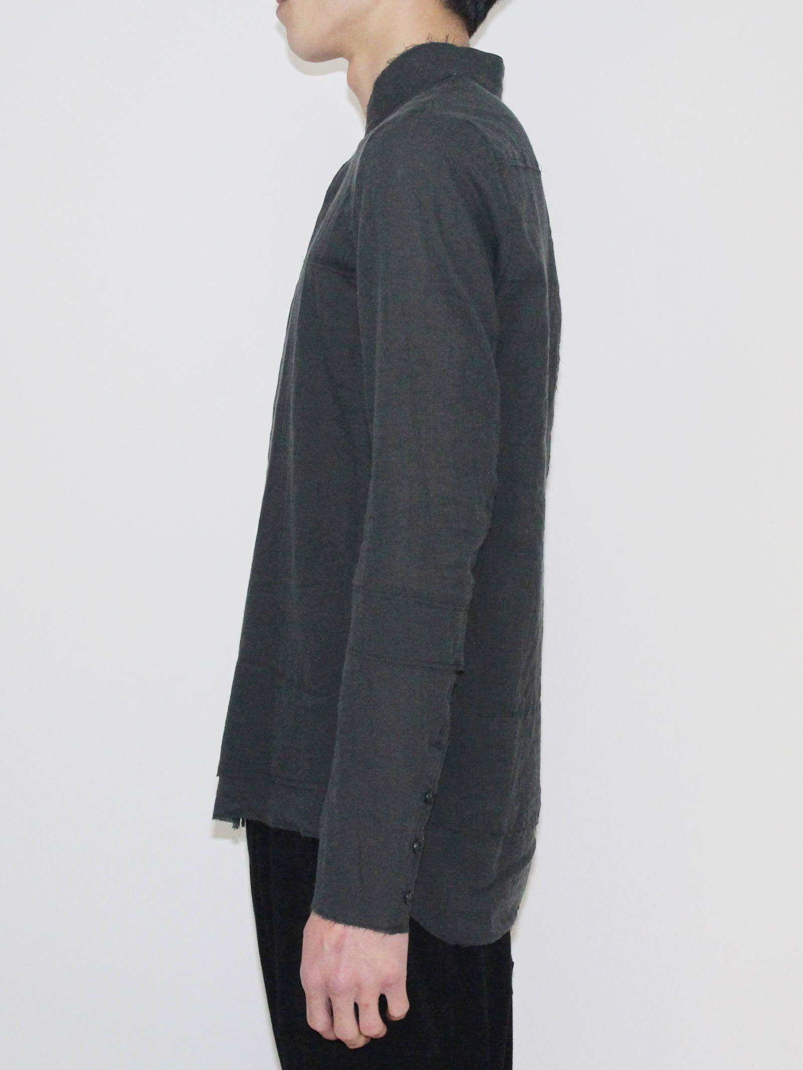 シルクコットンカットオフシャツ - Silk Cotton Cut Off Shirt