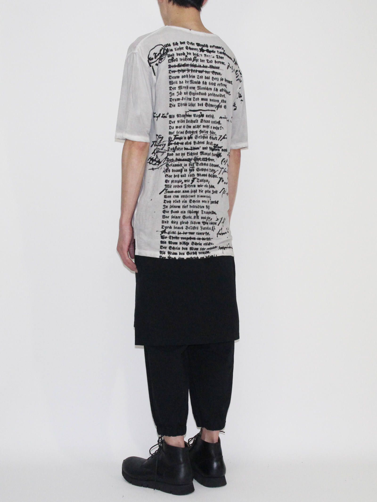 プリントTシャツ - バックプリント