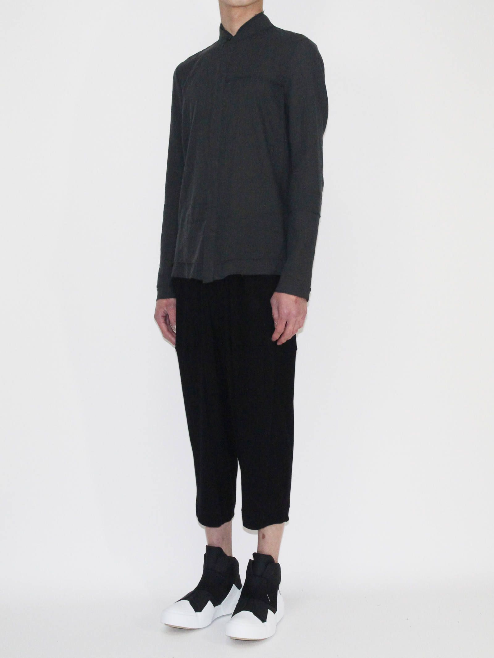 シルクコットンカットオフシャツ - Silk Cotton Cut Off Shirt