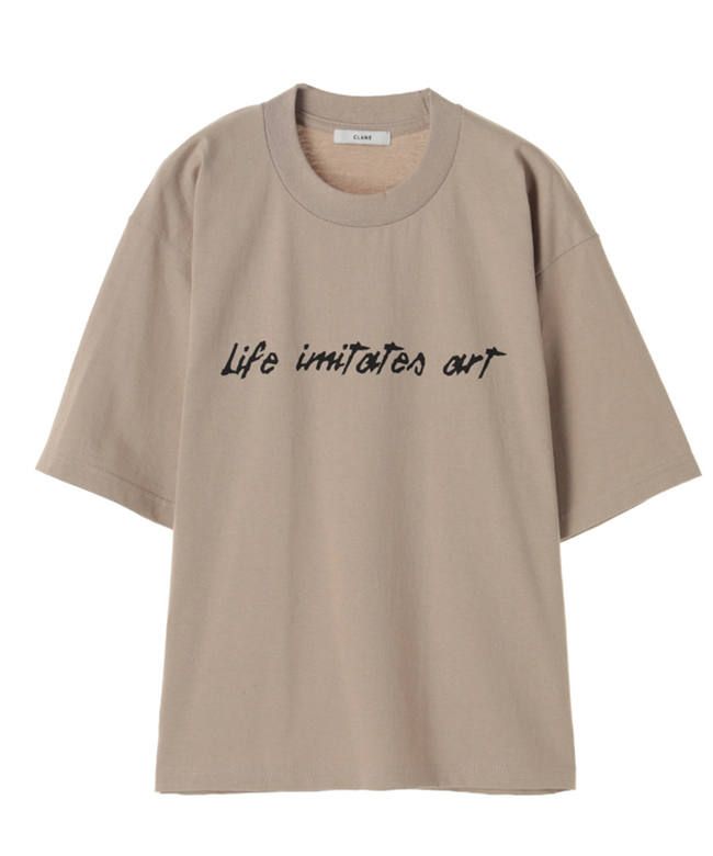 CLANE - プリントTシャツ - BRUSH WRITING T/S -WHITE | ADDICT