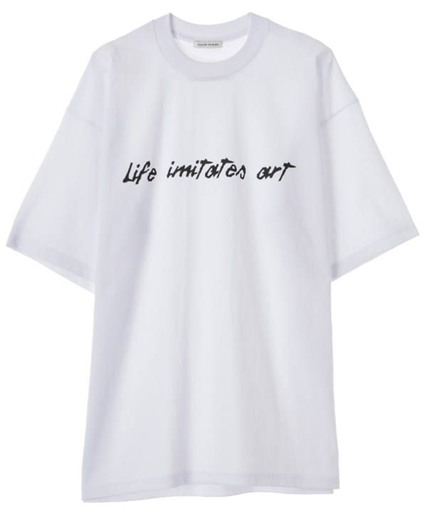 CLANE HOMME - メンズプリントTシャツ - BRUSH WRITING T/S - WHITE ...