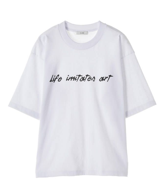 『2年保証』 BRUSH - プリントTシャツ - CLANE WRITING ADDICT | -WHITE T/S トップス
