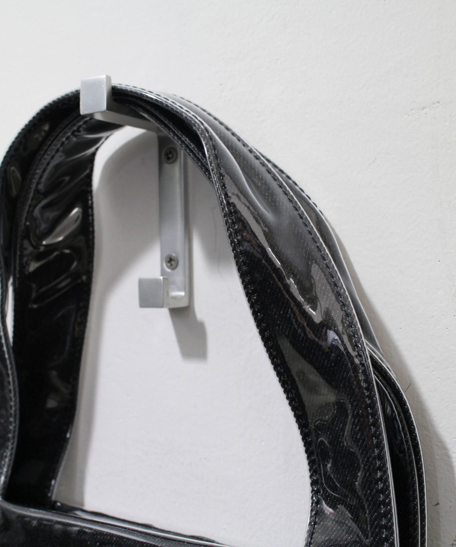 ビニールデニムバッグ - VINYL DENIM BAG BLACK