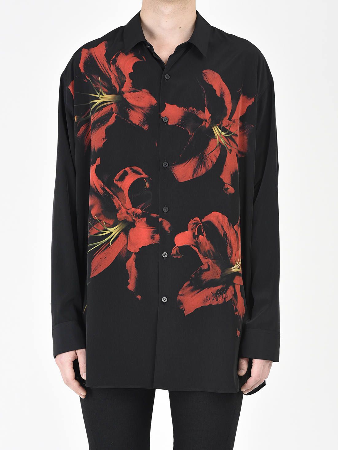 LAD MUSICIAN 18SS - フラワープリントビッグシャツ | ADDICT WEB SHOP