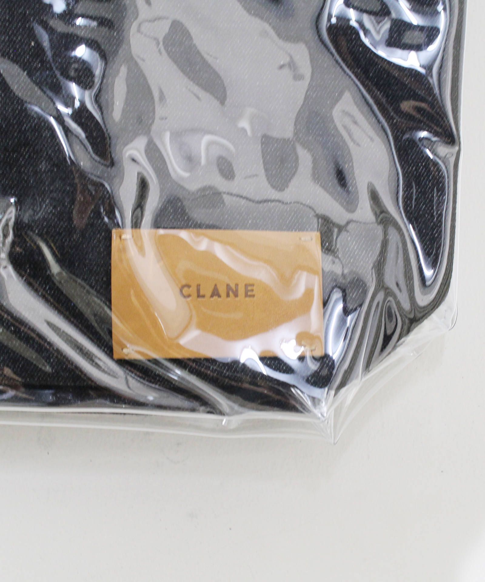 ビニールデニムバッグ - VINYL DENIM BAG BLACK