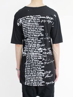 プリントTシャツ - バックプリント - BLACK