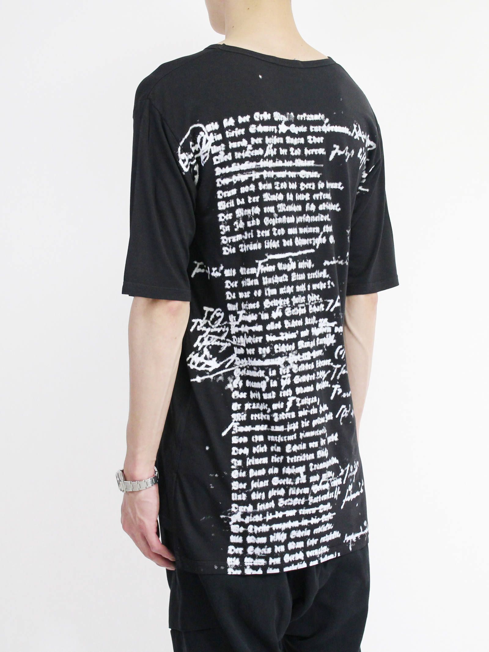 プリントTシャツ - バックプリント - BLACK