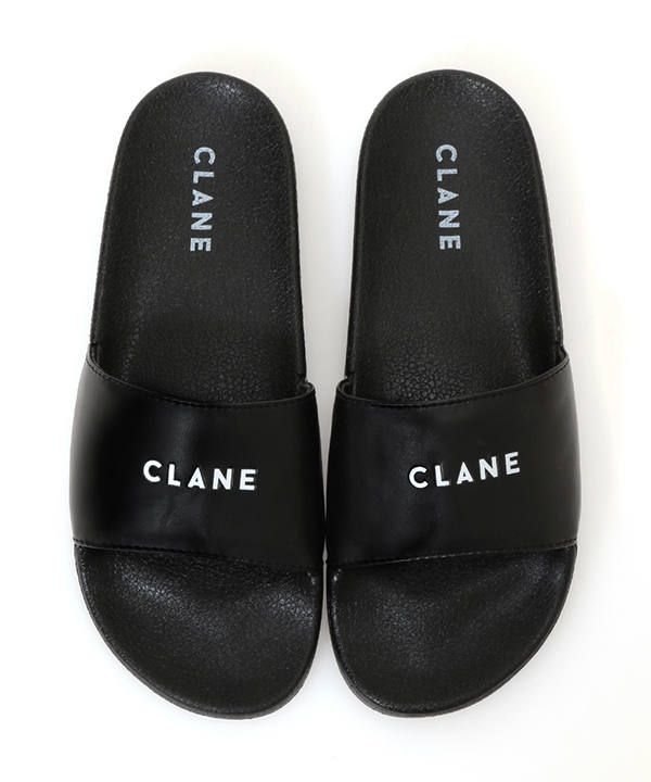 クラネ サンダル CLANE - クラネロゴサンダル - CLANE SANDALS - BLACK | ADDICT