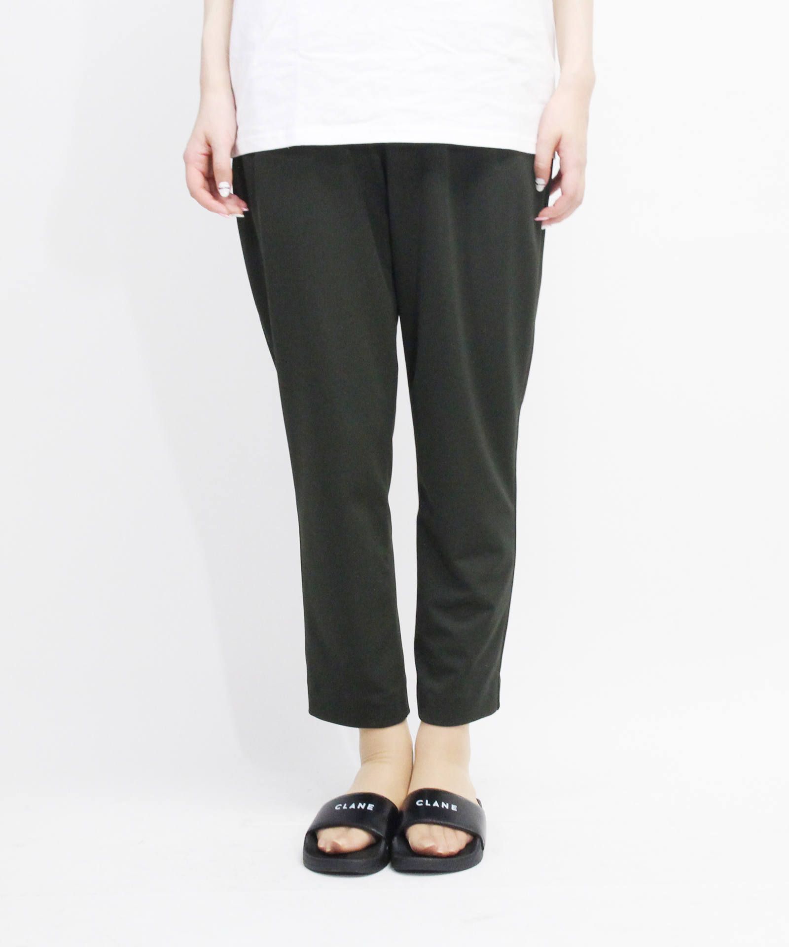 CLANE - ベーシックタックパンツ - J/W BASIC TUCK PANTS - BLACK