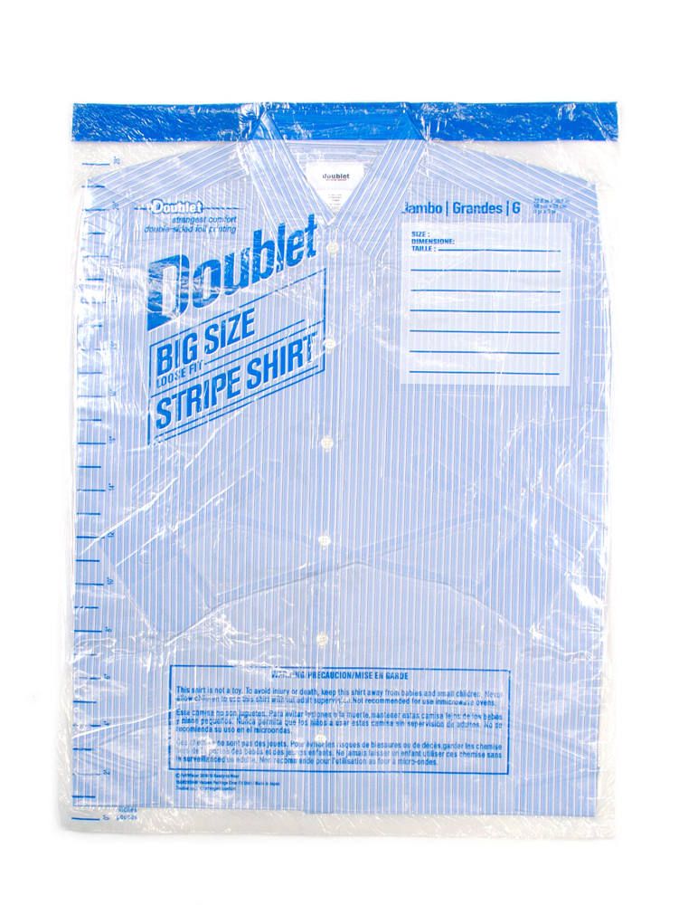 doublet - オーバーサイズパッケージシャツ - OVER SIZED FREEZER BAG PACKAGE SHIRT - L/BLUE |  ADDICT WEB SHOP