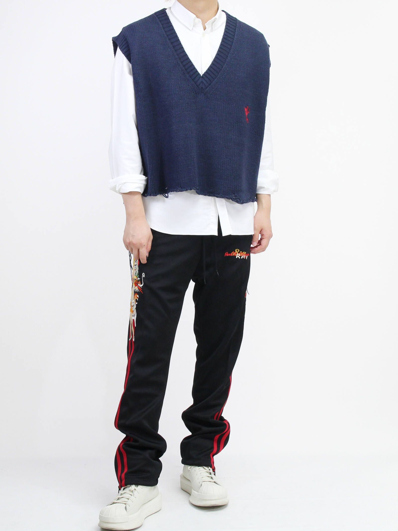 doublet◆OVERSIZED BROKEN VEST/ブロークンベスト/F